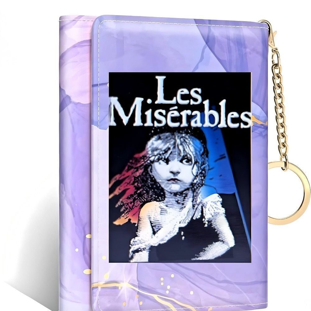 *30off3* Les Miserables‎ Credit Card Slim Wallet w 7 Card Slots & ID Window.